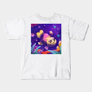 Floating and overthinking by jilooo Kids T-Shirt